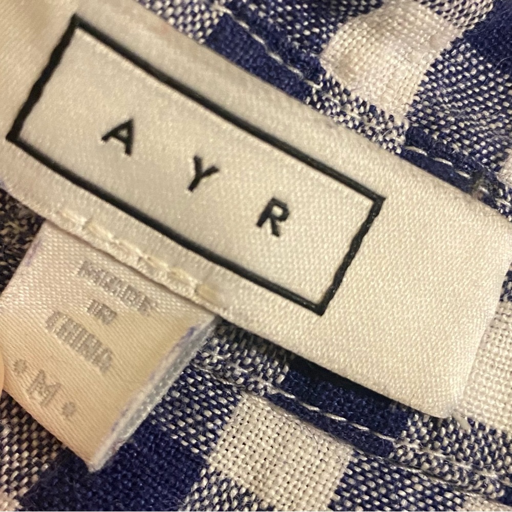 AYR checkered linen blouse - Picture 2 of 3
